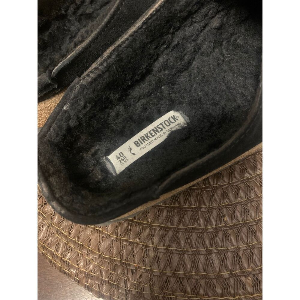 Birkenstock Women's Narrow Fit Buckley Shearling Clog Black US:9-9.5/EU 40 - Picture 6 of 9